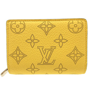 新品同様 ルイヴィトン M82502 モノグラムマヒナ ポルトフォイユ クレア コンパクトウォレット ジョーヌ ICチップ 財布 0074【中古】LOUIS VUITTON