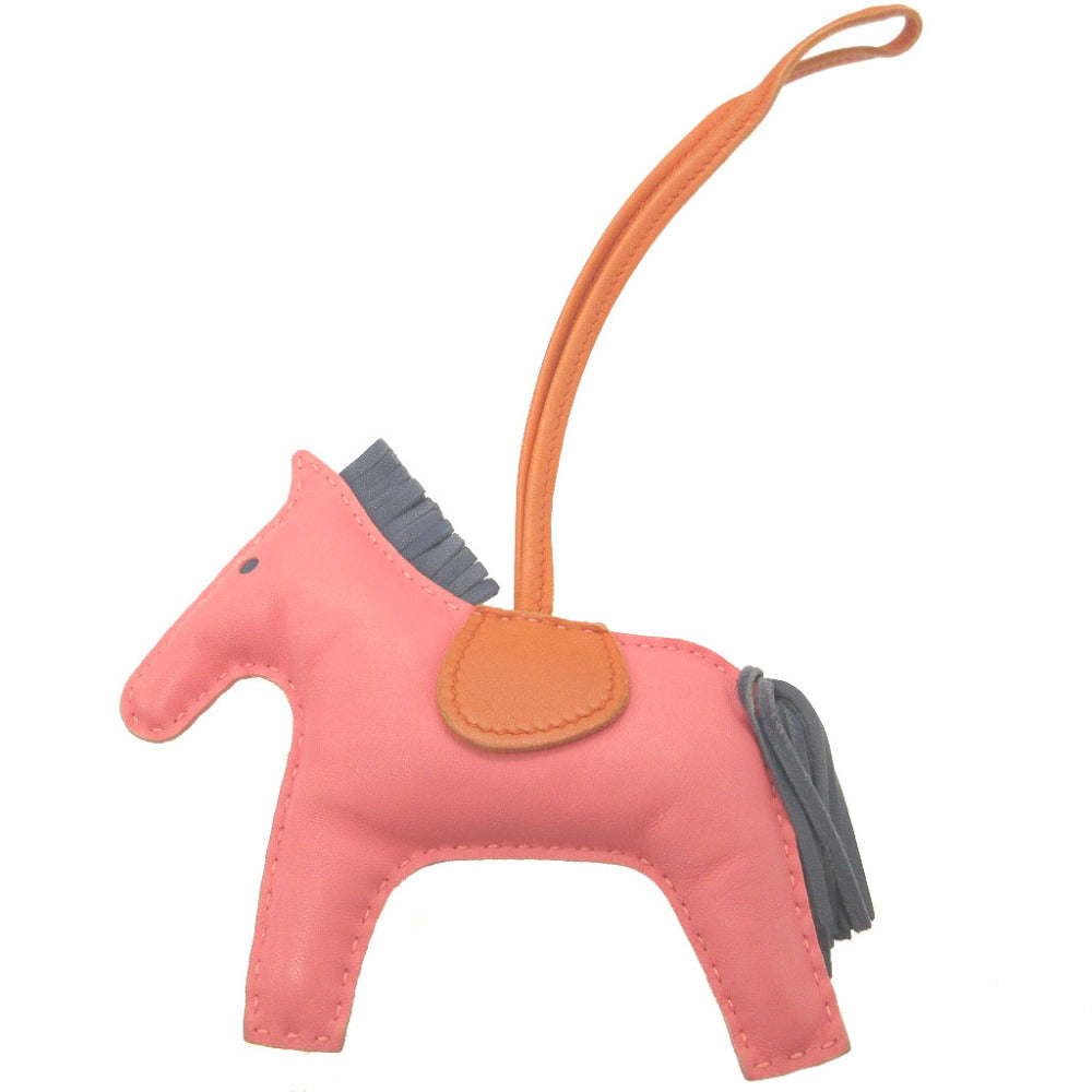 エルメス ロデオチャームMM アニューミロ ローズアザレ ブルードマルト ポルナリン バッグチャーム キーホルダー 0082【中古】HERMES