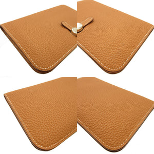 未使用 エルメス ドゴンGM トゴ ゴールド Y刻印(2020年製) 長財布 財布 コインケース カードケース 0086【中古】HERMES