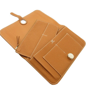 未使用 エルメス ドゴンGM トゴ ゴールド Y刻印(2020年製) 長財布 財布 コインケース カードケース 0086【中古】HERMES