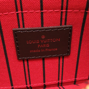 新品同様 ルイ ヴィトン ダミエ ネヴァーフルポーチ PM用 ポーチ LV 0092 【中古】 LOUIS VUITTON