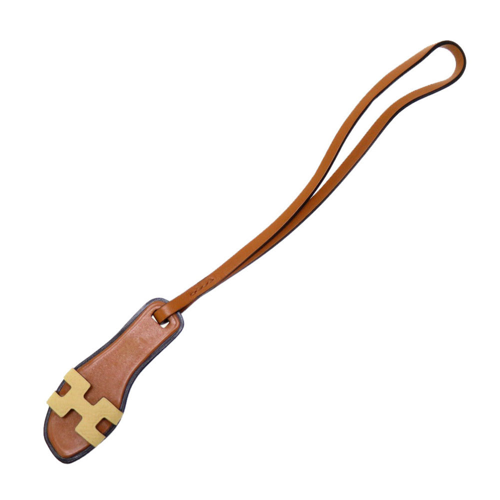 新品同様 エルメス オラン ナノ チャーム ヴォーエプソン ヴァッシュハンター ヴォーバトラー ナチュラルサブレ ジョーヌプッサン ブラック バッグチャーム 0101 【中古】 HERMES