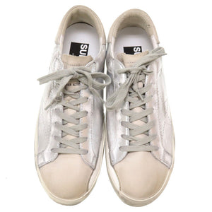 未使用 ゴールデングース スーパースター ラバー レザー シルバー サイズ40 スカーニー 靴 0104 【中古】 GOLDEN GOOSE メンズ