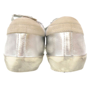 未使用 ゴールデングース スーパースター ラバー レザー シルバー サイズ40 スカーニー 靴 0104 【中古】 GOLDEN GOOSE メンズ