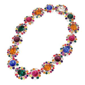 新品同様 ミュウミュウ マルチカラー ストーン ネックレス アクセサリー 0106 【中古】 MIUMIU レディース