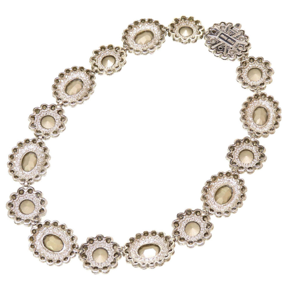 新品同様 ミュウミュウ マルチカラー ストーン ネックレス アクセサリー 0106 【中古】 MIUMIU レディース