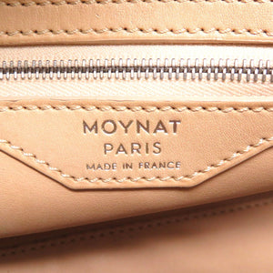 モワナ ポリーヌ ポーリーヌ レザー ブルー 2WAYハンドバッグ バッグ 青 0107 【中古】 MOYNAT