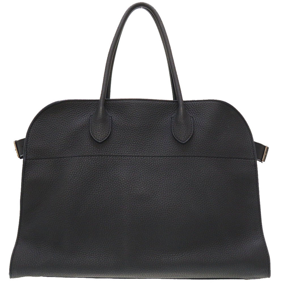 美品 ザ ロウ マルゴー15 レザー ネイビー MARGAUX ハンドバッグ バッグ 紺 0108 【中古】 THE ROW