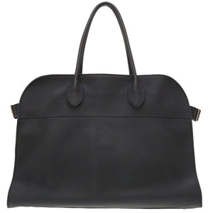 美品 ザ ロウ マルゴー15 レザー ネイビー MARGAUX ハンドバッグ バッグ 紺 0108 【中古】 THE ROW