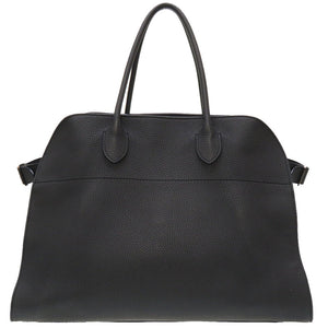 美品 ザ ロウ マルゴー15 レザー ネイビー MARGAUX ハンドバッグ バッグ 紺 0108 【中古】 THE ROW