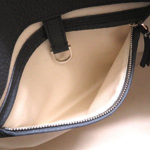 美品 ザ ロウ マルゴー15 レザー ネイビー MARGAUX ハンドバッグ バッグ 紺 0108 【中古】 THE ROW