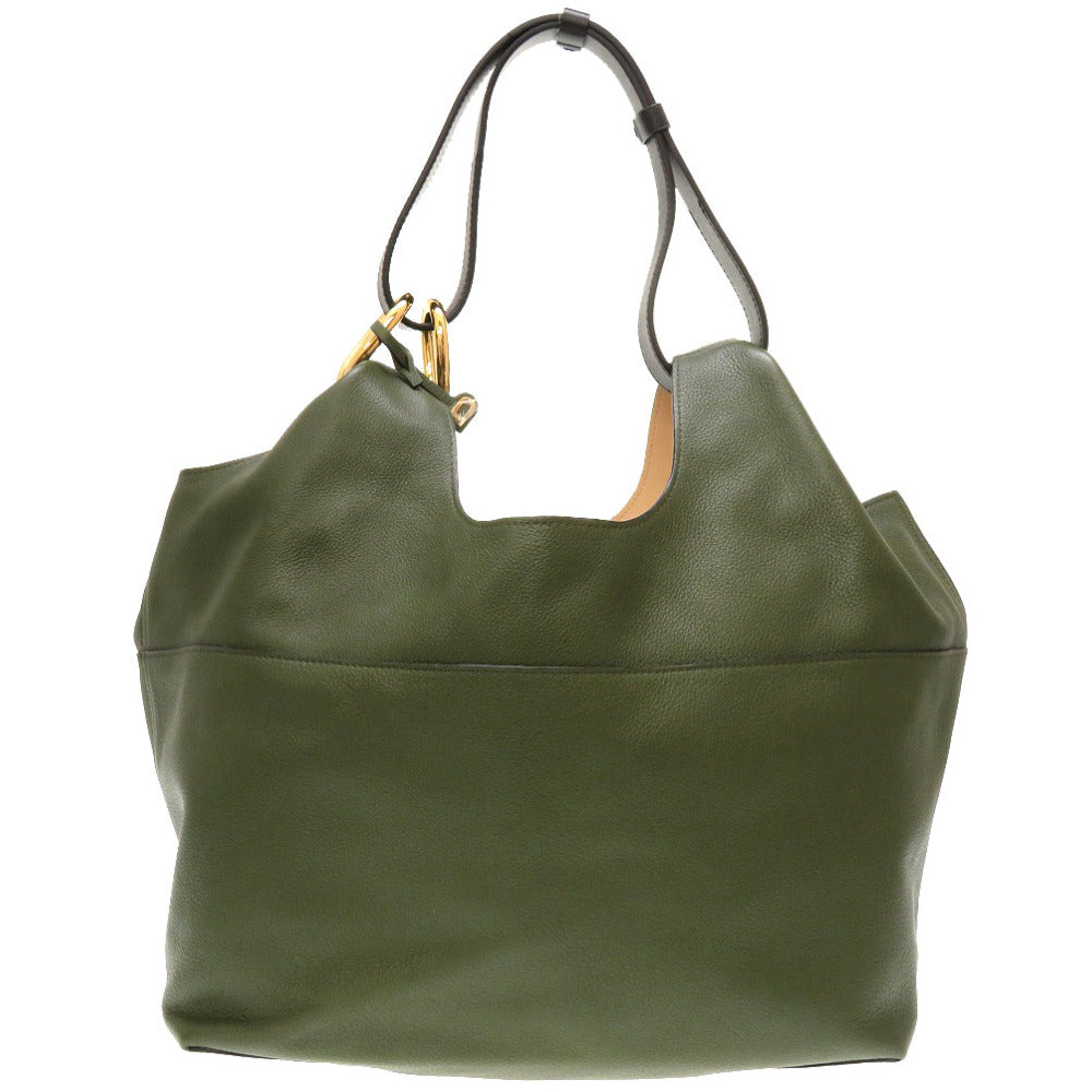 美品 デルボー Givry With Me PM レザー カーキ ワンショルダーバッグ バッグ 緑 0109 【中古】 DELVAUX