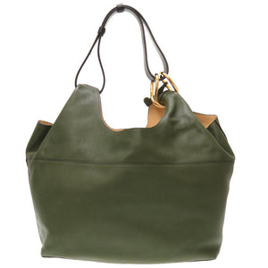 美品 デルボー Givry With Me PM レザー カーキ ワンショルダーバッグ バッグ 緑 0109 【中古】 DELVAUX