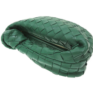 新品同様 ボッテガヴェネタ ミニジョディ レザー グリーン ハンドバッグ バッグ 緑 0112 【中古】 BOTTEGAVENETA