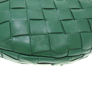新品同様 ボッテガヴェネタ ミニジョディ レザー グリーン ハンドバッグ バッグ 緑 0112 【中古】 BOTTEGAVENETA