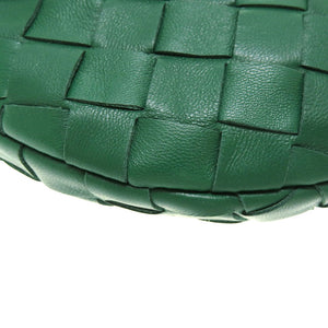 新品同様 ボッテガヴェネタ ミニジョディ レザー グリーン ハンドバッグ バッグ 緑 0112 【中古】 BOTTEGAVENETA