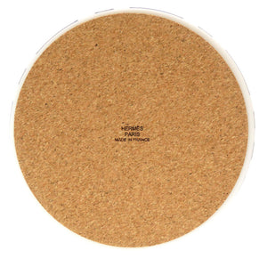 未使用 エルメス Canopee Le Son du H vase medium model 花瓶 ポーセリン コルク ブルーアンクル ホワイト インテリア 0118 【中古】 HERMES