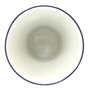 未使用 エルメス Canopee Le Son du H vase medium model 花瓶 ポーセリン コルク ブルーアンクル ホワイト インテリア 0118 【中古】 HERMES