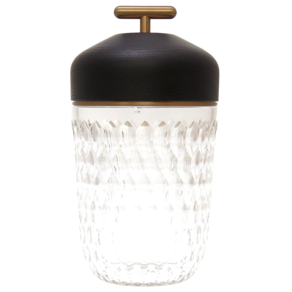 未使用 サンルイ フォリア ポータブルランプ ウッド ガラス ブラック フロアランプ 0119 【中古】 SAINT LOUIS