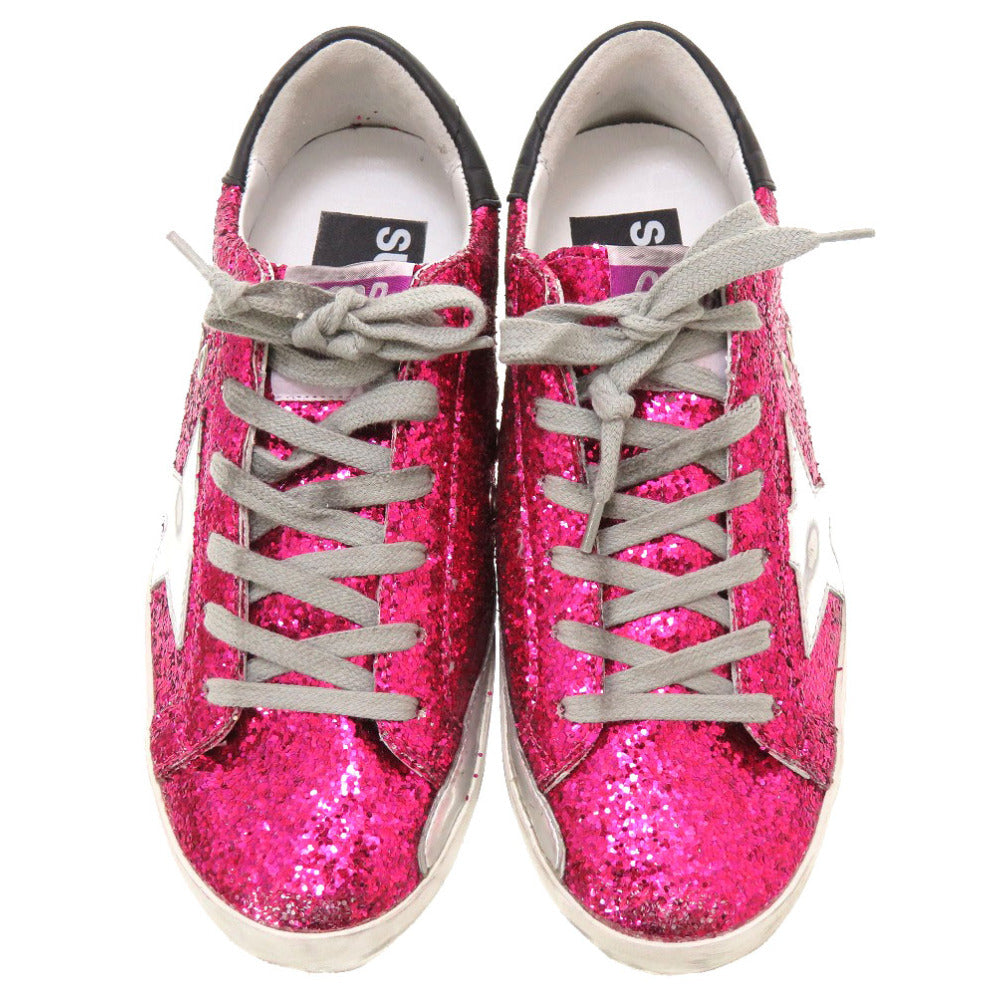 新品同様 ゴールデングース スーパースター スパンコール ピンク サイズ36 スニーカー 靴 0122 【中古】 GOLDEN GOOSE