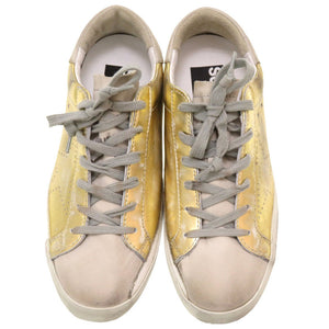 未使用 ゴールデングース スーパースター レザー ゴールド サイズ36 スニーカー 靴 0123 【中古】 GOLDEN GOOSE