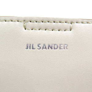 未使用 ジルサンダー タングル レザー シルバー金具 クリーム ショルダバッグ 0133【中古】JIL SANDER