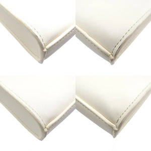 未使用 ジルサンダー タングル レザー シルバー金具 クリーム ショルダバッグ 0133【中古】JIL SANDER