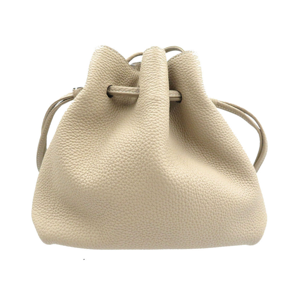 未使用 ボナベンチュラ ノア BDPT2-GG カーフ グレージュ グレー ショルダーバッグ 0138【中古】BONAVENTURA