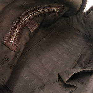 グッチ グッチシマ レザー ブラウン GG 232958 ミニボストンバッグ バッグ 茶 0141 【中古】 GUCCI