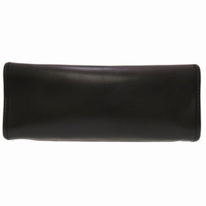 美品 フェンディ メッシュ ロゴ レザー ブラック トートバッグ バッグ 黒 0142 【中古】 FENDI