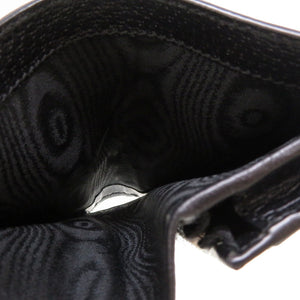 新品同様 グッチ × バレンシアガ ザ ハッカー キャンバス レザー グレー 680385 二つ折り財布 財布 黒 0146 【中古】 GUCCI