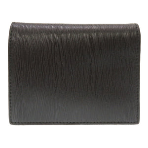 新品同様 プラダ サフィアーノ レザー ブラック ロゴ 1MV204 二つ折り財布 財布 黒 0155 【中古】 PRADA メンズ