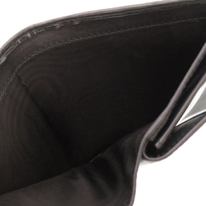 新品同様 プラダ サフィアーノ レザー ブラック ロゴ 1MV204 二つ折り財布 財布 黒 0155 【中古】 PRADA メンズ