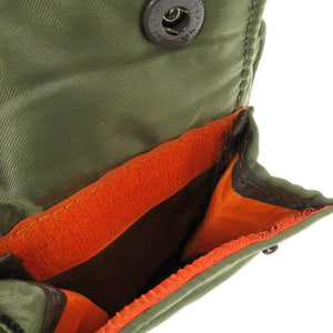 未使用 ポーター ナイロン カーキ 二つ折り財布 財布 0161 【中古】 PORTER メンズ