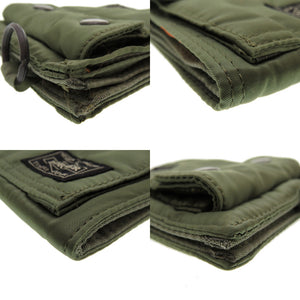 未使用 ポーター ナイロン カーキ 二つ折り財布 財布 0161 【中古】 PORTER メンズ