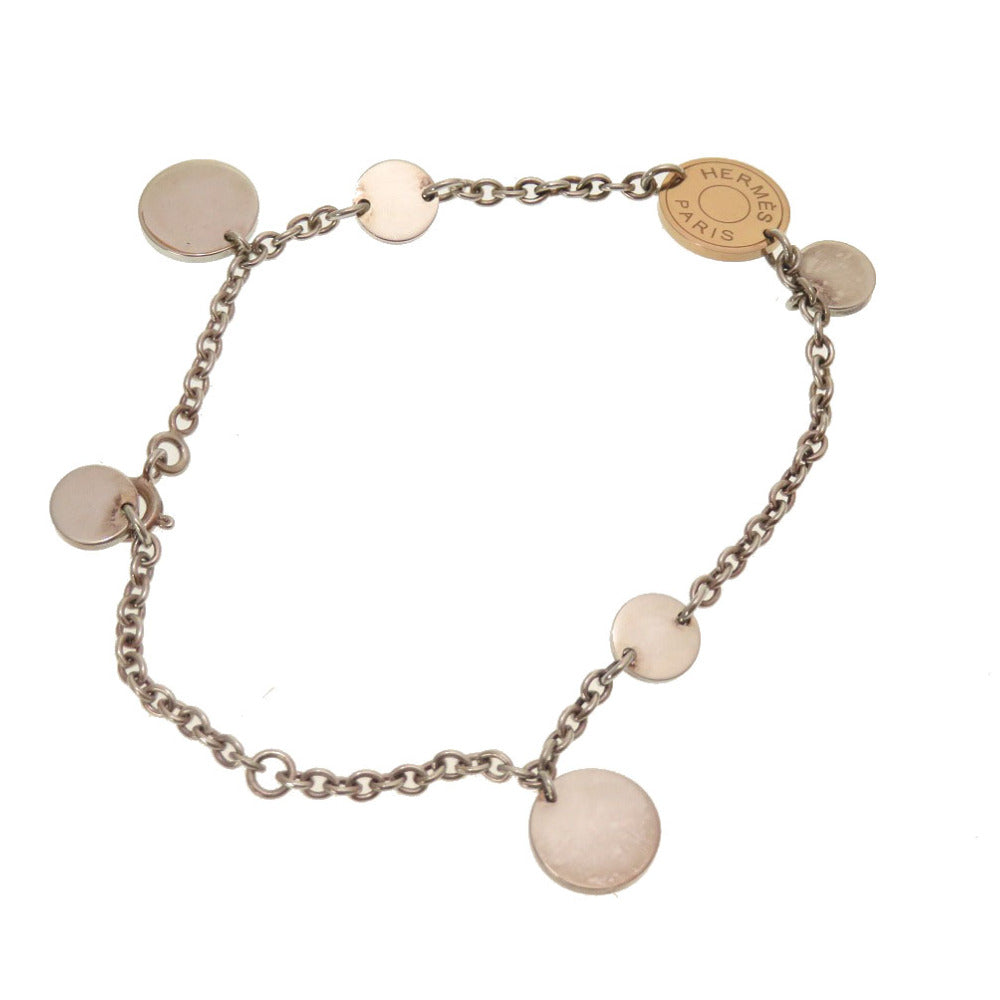 美品 エルメス コンフェッティ セリエ ブレスレット シルバー925 K18ピンクゴールド アクセサリー 0163 【中古】 HERMES