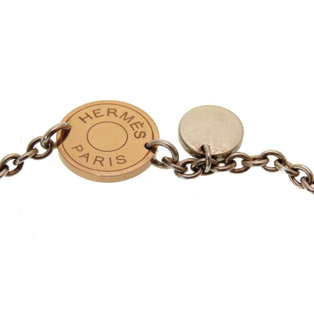 美品 エルメス コンフェッティ セリエ ブレスレット シルバー925 K18ピンクゴールド アクセサリー 0163 【中古】 HERMES