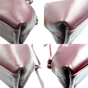 新品同様 クロエ JUDY レザー ゴールド金具 バーガンディ ショルダーバッグ 0165【中古】Chloe