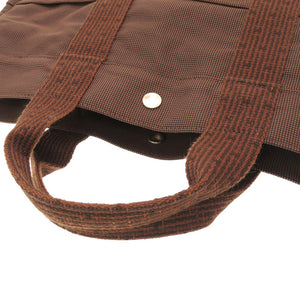 美品 エルメス エールライン トート MM キャンバス ブラウン トートバッグ バッグ 茶 0167 【中古】 HERMES メンズ