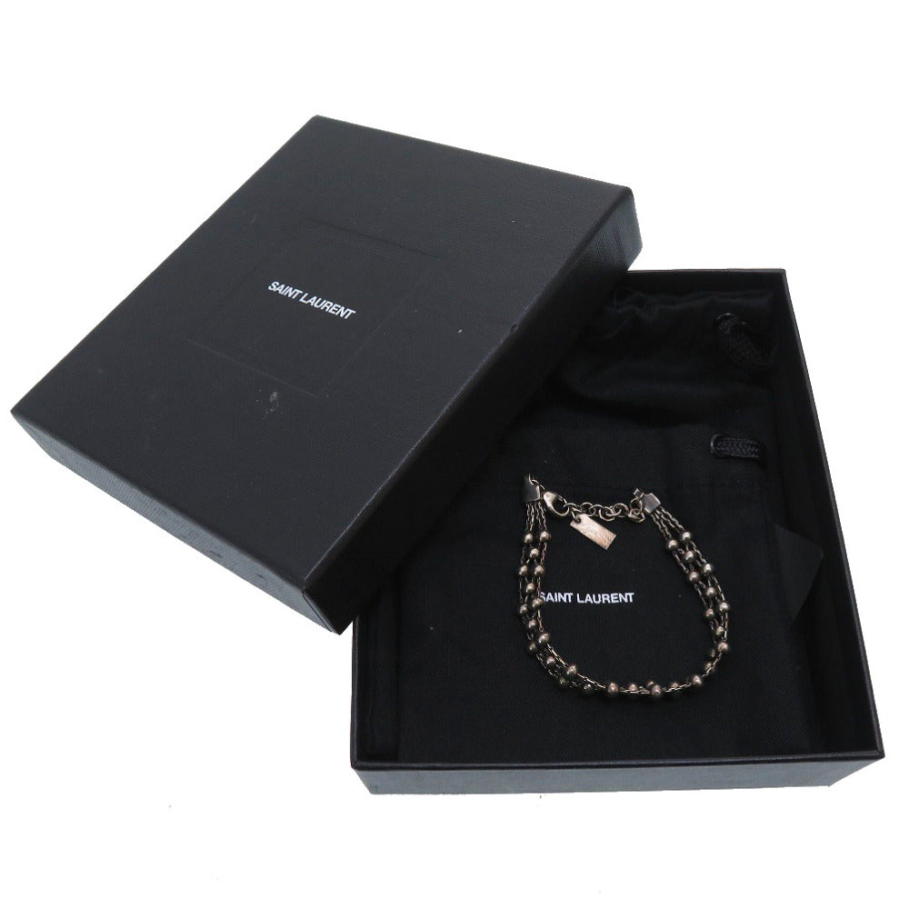 美品 サンローラン パリ ブレスレット シルバー アクセサリー 0175 【中古】 SAINT LAURENT PARIS