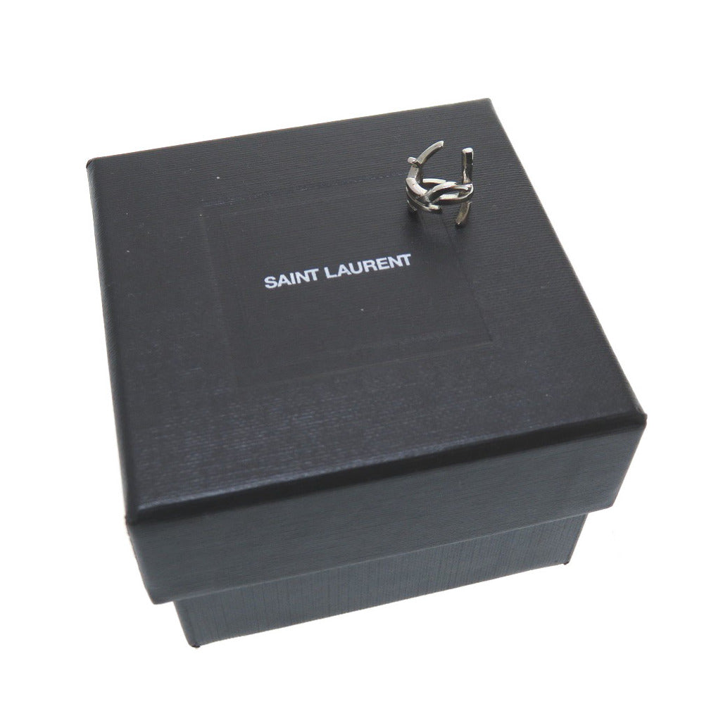 美品 イヴ サンローラン イヤーカフ ロゴ シルバー アクセサリー 0176 【中古】 YVES SAINT LAURENT
