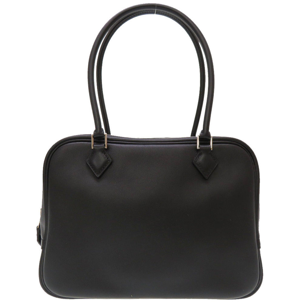 新品同様 エルメス ミニプリュム ヴォースイフト ブラック シルバー金具 A刻印(2017年製) ハンドバッグ バッグ 黒 0002 【中古】 HERMES プリュム20