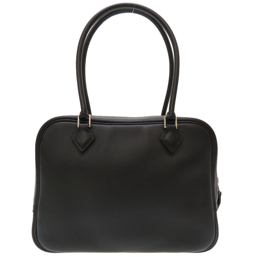 新品同様 エルメス ミニプリュム ヴォースイフト ブラック シルバー金具 A刻印(2017年製) ハンドバッグ バッグ 黒 0002 【中古】 HERMES プリュム20