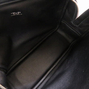 新品同様 エルメス ミニプリュム ヴォースイフト ブラック シルバー金具 A刻印(2017年製) ハンドバッグ バッグ 黒 0002 【中古】 HERMES プリュム20