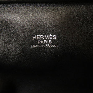 新品同様 エルメス ミニプリュム ヴォースイフト ブラック シルバー金具 A刻印(2017年製) ハンドバッグ バッグ 黒 0002 【中古】 HERMES プリュム20