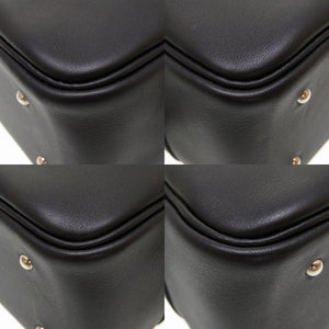 新品同様 エルメス ミニプリュム ヴォースイフト ブラック シルバー金具 A刻印(2017年製) ハンドバッグ バッグ 黒 0002 【中古】 HERMES プリュム20