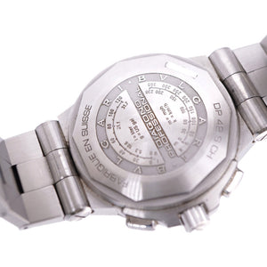 美品 ブルガリ ディアゴノ プロフェッショナルクロノ DP42SCH 自動巻き 腕時計 SS ブラック 黒文字盤 0003【中古】BVLGARI メンズ