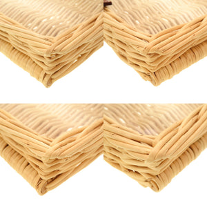 美品 エルメス ピクニック トレイ ストロー レザー ナチュラル ブラウン 0008 【中古】 HERMES