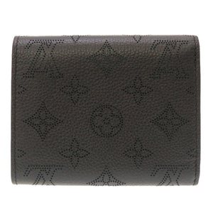 新品同様 ルイ ヴィトン モノグラム マヒナ ポルトフォイユ イリス コンパクト ノワール M62540 ICタグ 三つ折り財布 財布 ブラック 黒 LV 0009 【中古】 LOUIS VUITTON