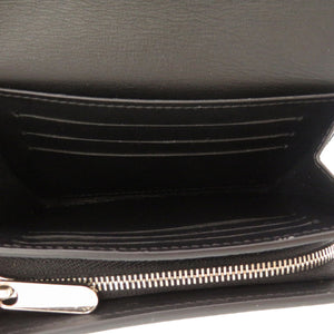 新品同様 ルイ ヴィトン モノグラム マヒナ ポルトフォイユ イリス コンパクト ノワール M62540 ICタグ 三つ折り財布 財布 ブラック 黒 LV 0009 【中古】 LOUIS VUITTON